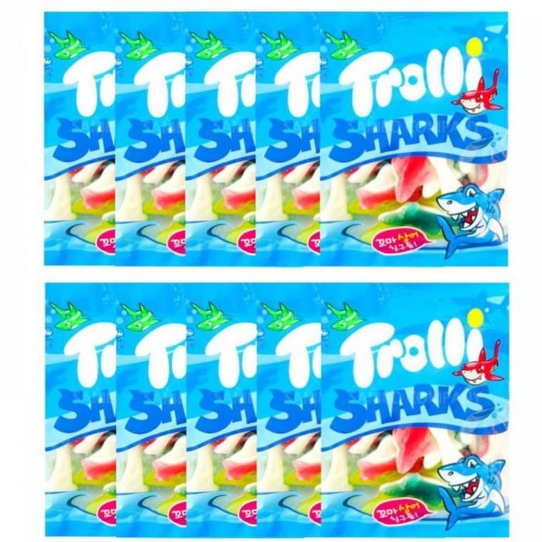 트롤리 상어 모양 젤리 100g 개