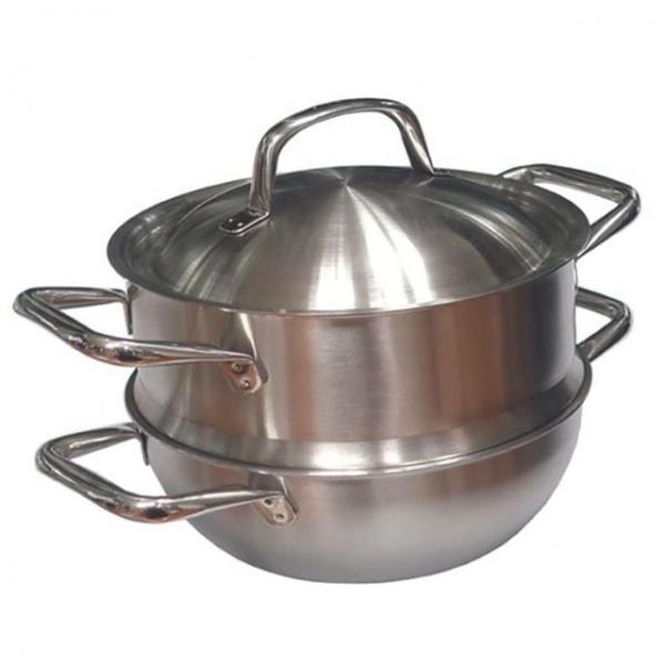 인덕션 2단 스텐찜솥 20cm 찜기 찜통 찜냄비 다용도 주방 조리용