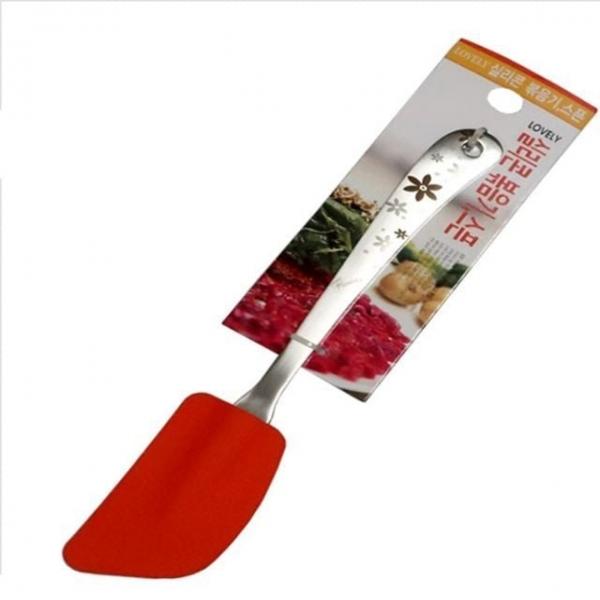 스텐핸들 꽃잎 실리콘주걱 28cm 볶음스푼 스파츌라 뒤집개 요리용