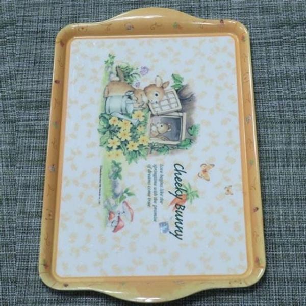 대형 멜라민 핸들쟁반 47.5cm 1P 카페 서빙 트레이 과일 다용도 식기