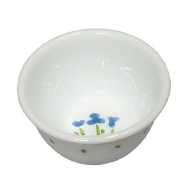 파랑꽃 도자기 미니볼 9.7cm 디저트 그릇 앞접시 찬기 다용도 식기