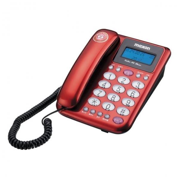 맥슨 발신자번호표시 유선전화기 MS-590 (레드)