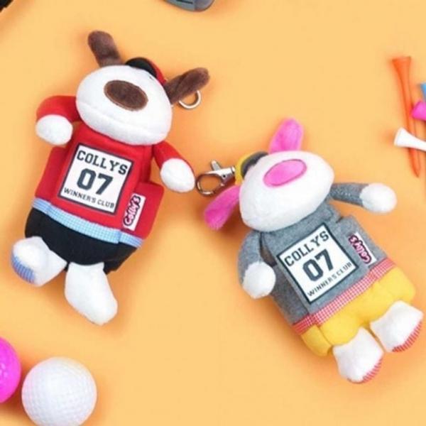골프용품 티꽂이 인형 봉제 투볼 케이스 공주머니 골프