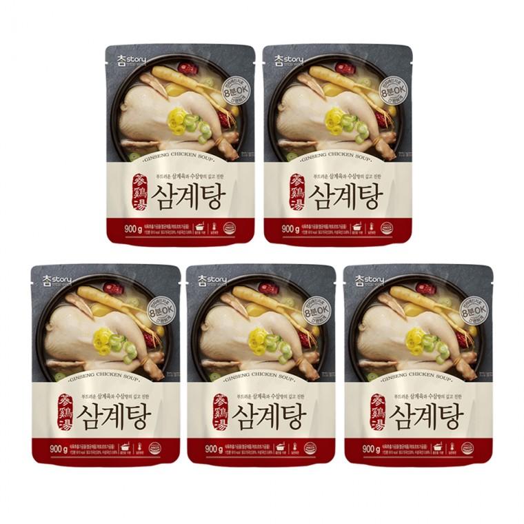 참스토리 삼계탕 900g 5개