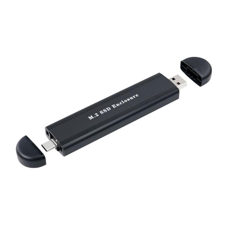 USB 3.0 TYPE C TYPE A M.2 SSD 외장케이스 블랙 NVME NGFF PC 노트북 태블릿 커넥터