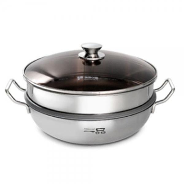 키친아트 인덕션 찜솥 찜 냄비 스텐 냄비 30cm