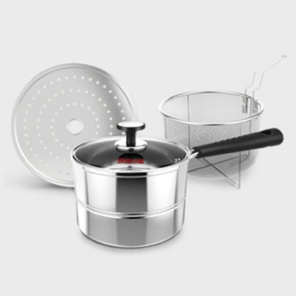 키친아트 찜 냄비 국수 냄비 채반 찜판 찜기 16cm