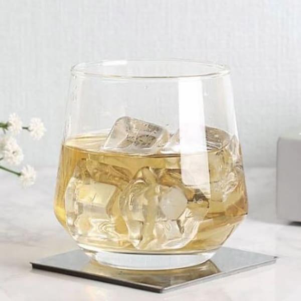 델리 유리컵 위스키잔 카페컵 온더락잔 370ml 6P