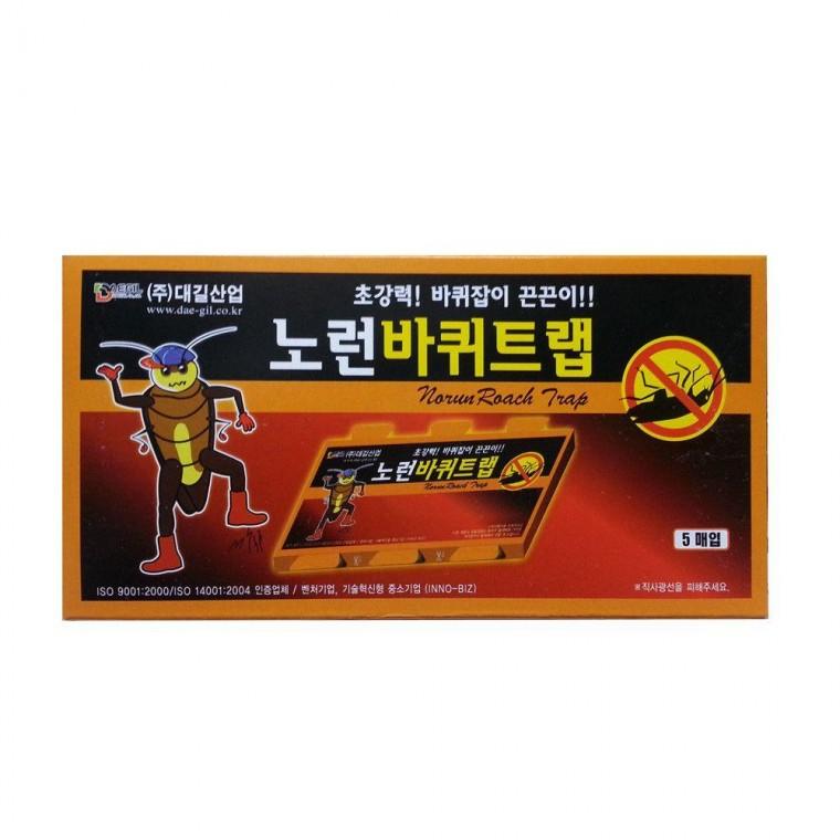 대길 끈끈이 바퀴잡이 바퀴벌레약 노런바퀴트랩-5매입