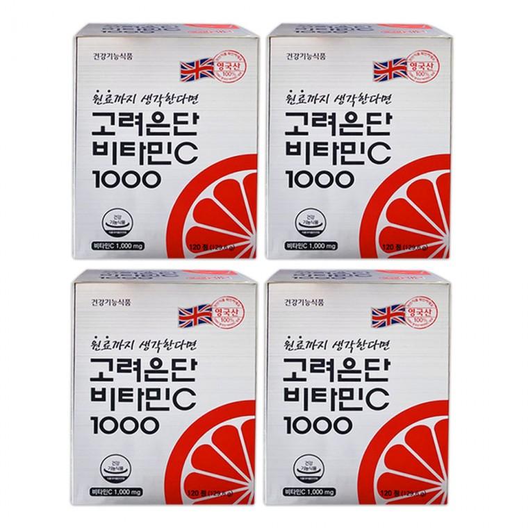 고려은단 비타민C 1000 120정 4개 (16개월분)