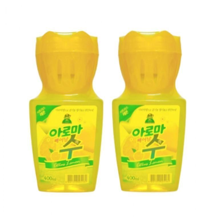 아로마수 방향제 방향 탈취제 레몬 1+1 라벤더 피치 400ml 디퓨저 화장실 실내 비치용