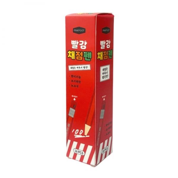 [핑크풋] 만점 빨강 채점펜 / 9*157*9mm