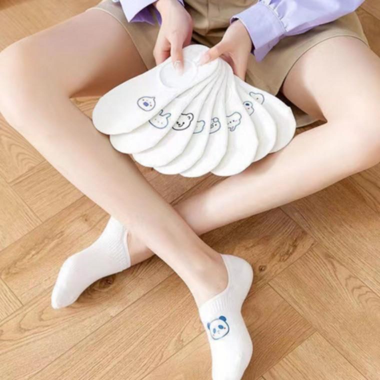 플라이로즈 베이직 데일리 무지 양말 10켤레 셋트 캐릭터 덧신 단목 페이크삭스 발목 골지양말
