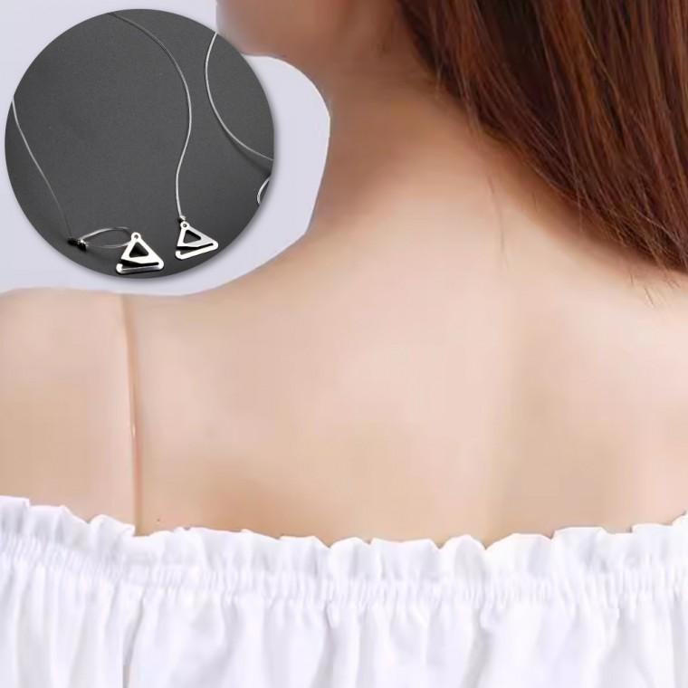 여성 여자 브래지어끈 슬림 브라끈 투명 누드 속옷끈