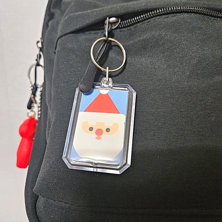 투명 아크릴 사진 열쇠고리 케이스 키링 DIY 포토케이스