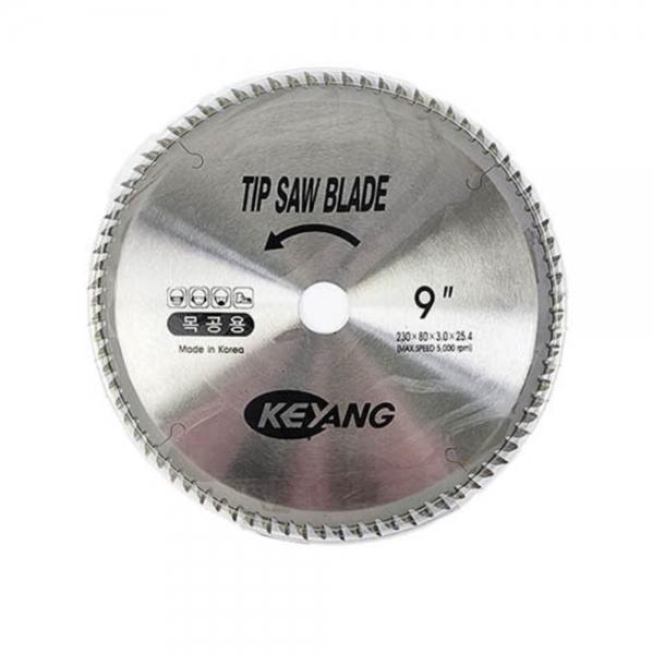 계양 원형 톱날 목공 커팅날 팁쏘 230mm 3.0T 80날