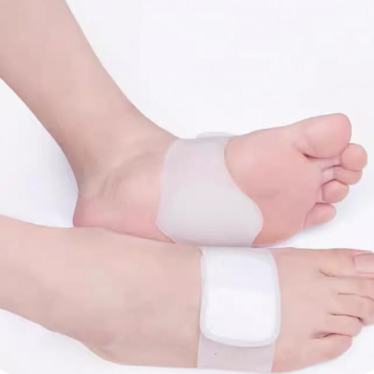 실리콘 아치 밸런스 발아치 쿠션 발바닥 찍찍이 패드