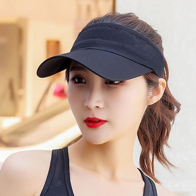 햇빛차단 여성 골프모자 캐주얼 스포츠 선캡(네이비)