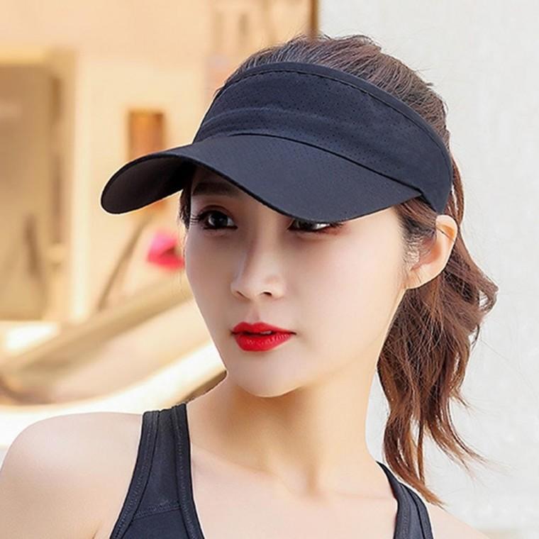 햇빛차단 여성 골프모자 캐주얼 스포츠 선캡(네이비)