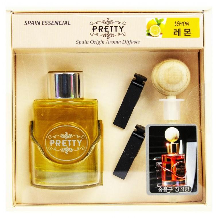 프리티 차량 송풍구 장착형 디퓨저 30ml-레몬