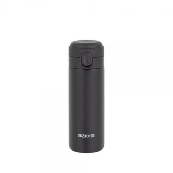 키친아트 스텐 텀블러 물병 보틀 원터치 400ml 블랙