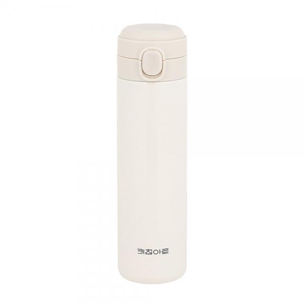 키친아트 스텐 텀블러 물병 보틀 원터치 500ml 화이트