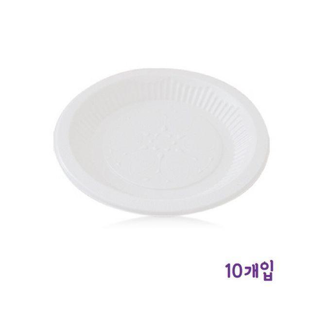 약18cm) 10개입 일회용 위생용기-접시(지름