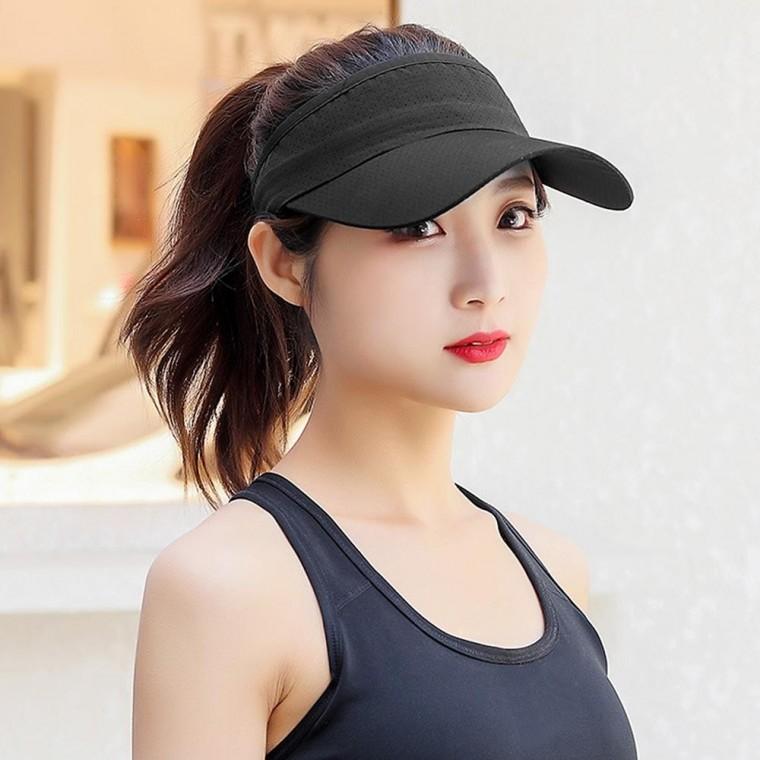 썸머쿨 여성 스포츠 선캡 캐주얼 골프모자 (블랙)