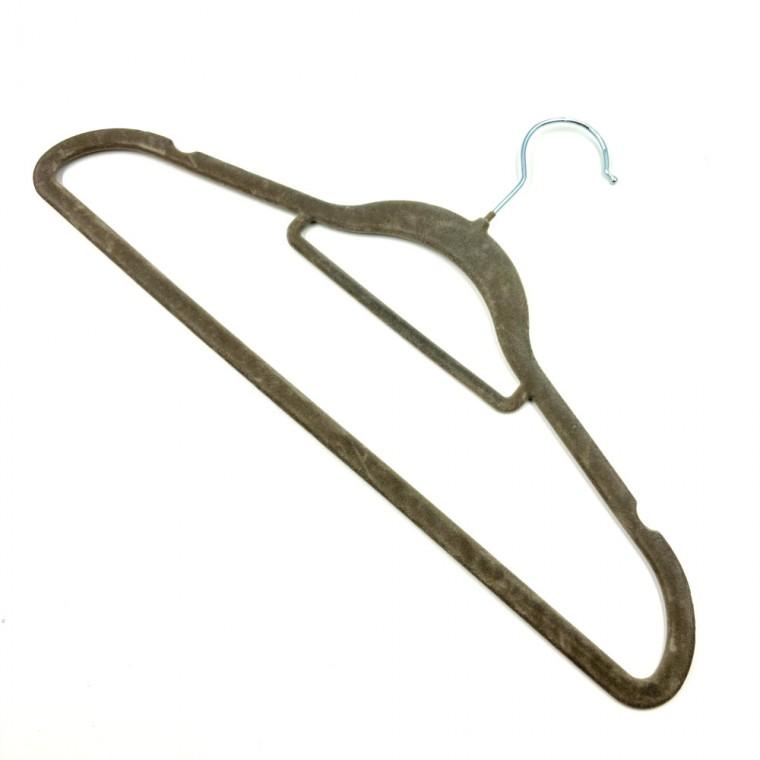 패브릭 논슬립 옷걸이 그레이색