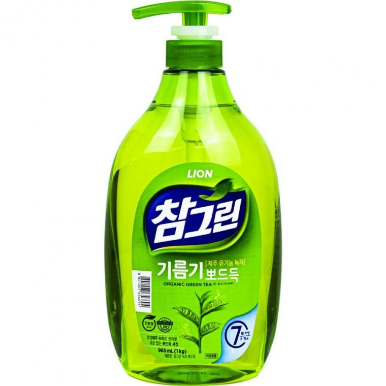라이온 참그린 기름기뽀드득 녹차 1kg