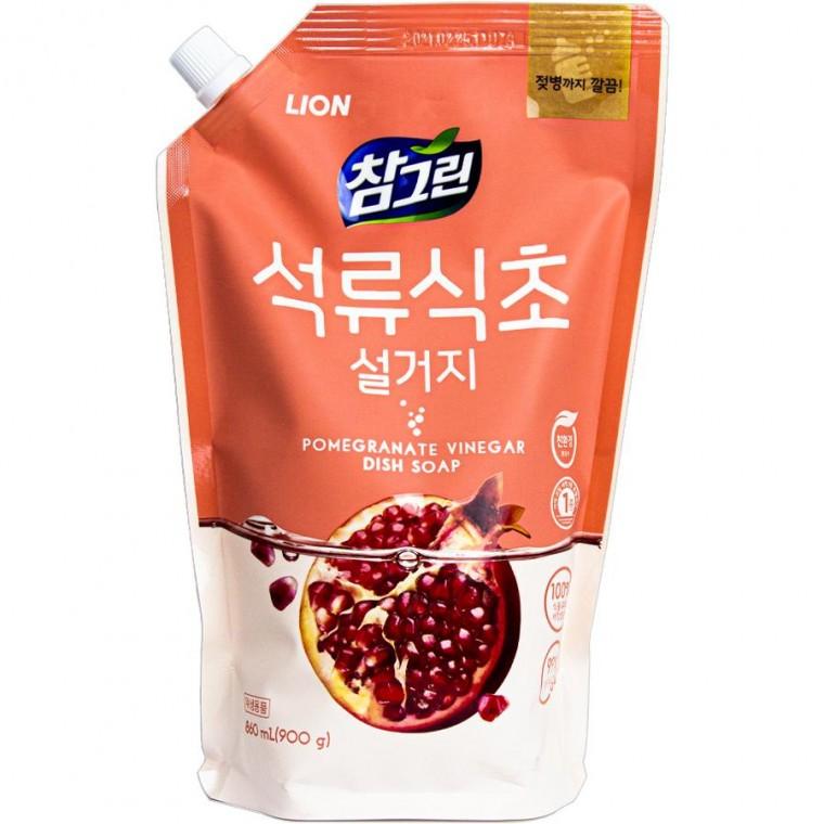 라이온 참그린 석류식초설거지 리필 900g
