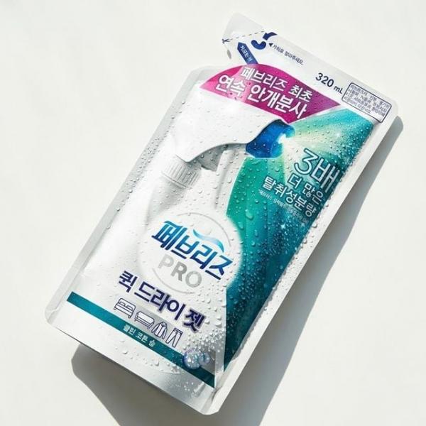 안개분사 빠른건조 청량한 향 섬유탈취제 리필 320ml