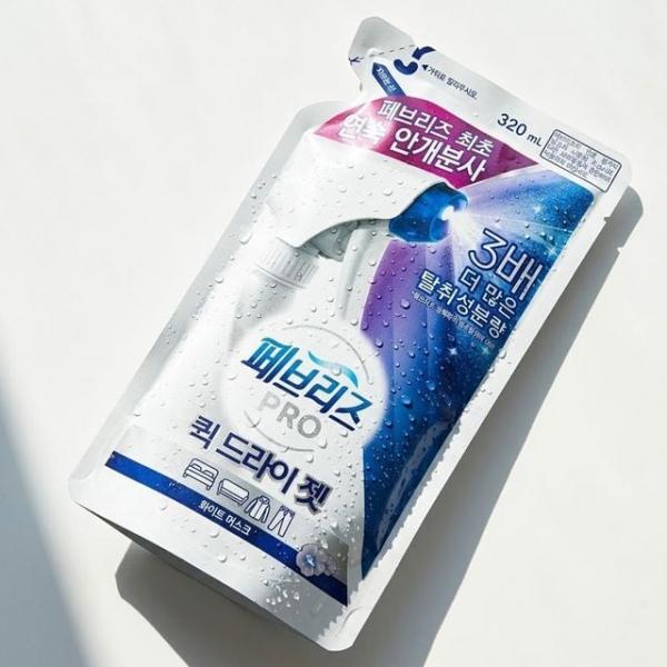안개분사 상큼 화이트 머스크향 섬유탈취제 리필 320ml