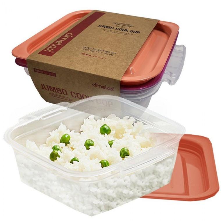 점보 쿡밥 700ml 즉석밥 2SET 용기