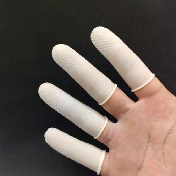 논슬립 손가락 골무 사무용 엄지 고무 100개입 바느질 공예 실험 조립 정전기 방지 미끄럼 보호 검지