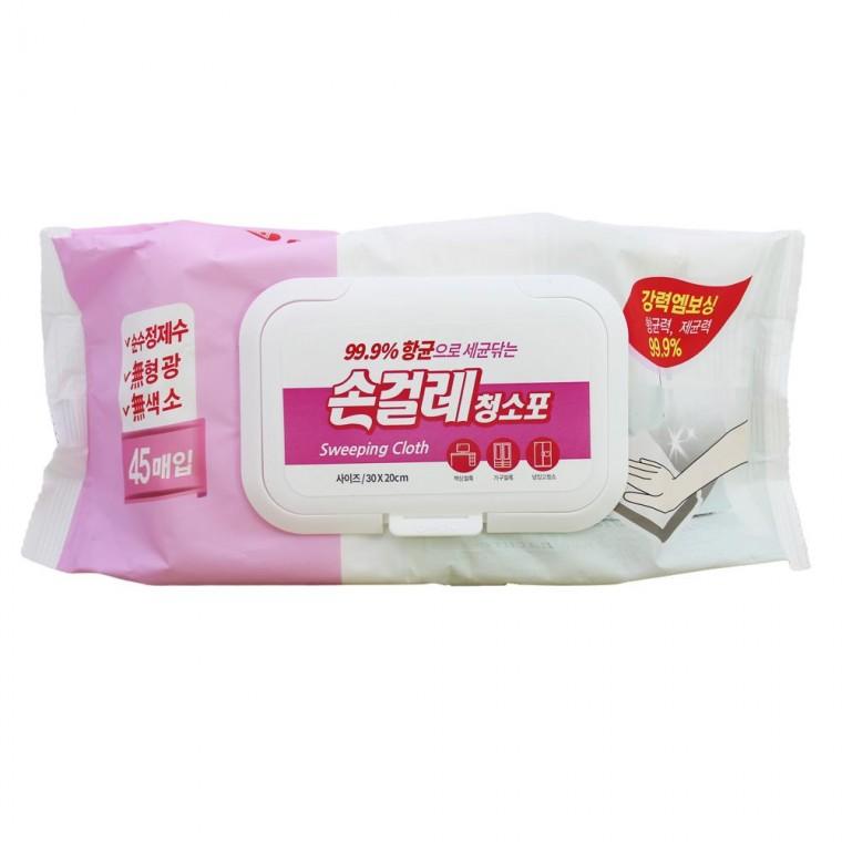 자연처럼 물티슈 손걸레청소포 45매30x20cm