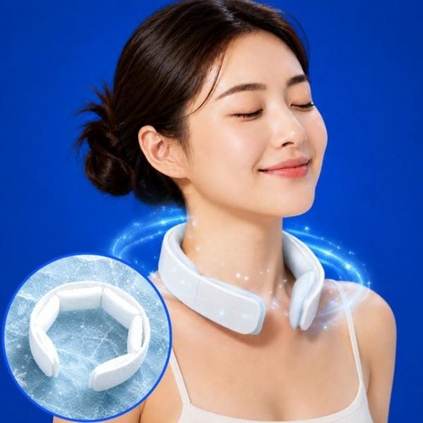 골프 캠핑 등산용 냉감 얼음 목걸이 목 얼음팩 링 스카프 쿨링