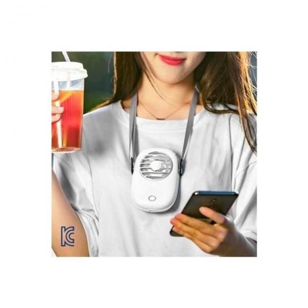 미니 사각 디자인 휴대용 목걸이 핸즈프리 무선 선풍기