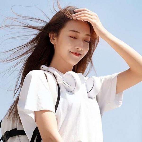 두손이 자유로운 USB 충전식 무선 선풍기 목걸이형 넥풍기