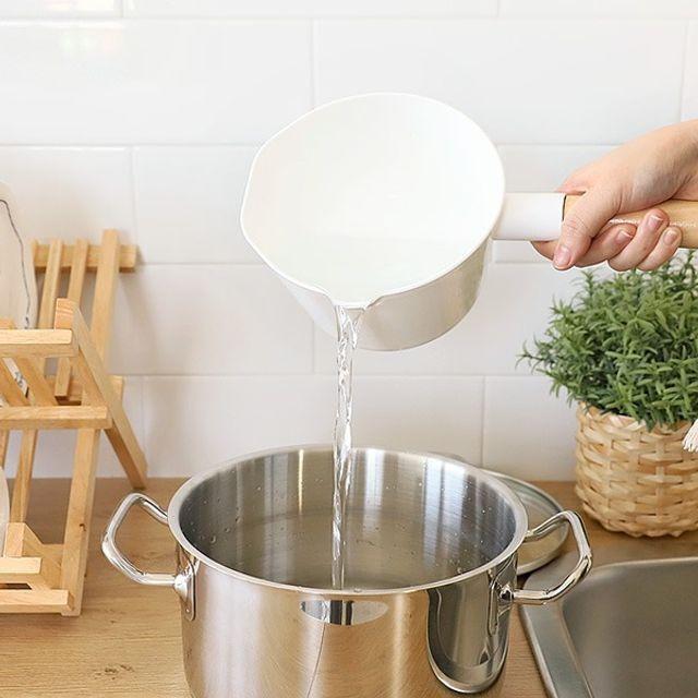 과일 세척 주방 1.3L 물조절 물바가지 소분 야채 홀