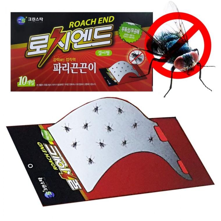 로치엔드 벽걸이형 파리끈끈이 10개 플라이 파리 지옥 해충 캐쳐 초