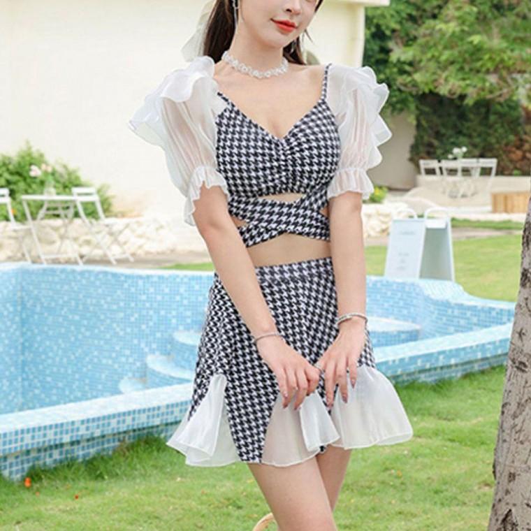 EM] 여성 바캉스 수영복 비키니 치마 여름 휴양지