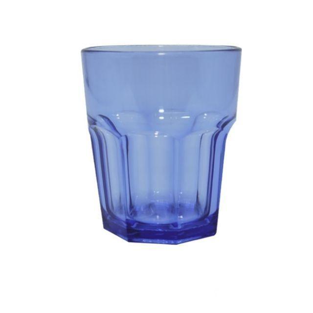 블루 270mL 물 음료 PC컵 식당 팔각컵