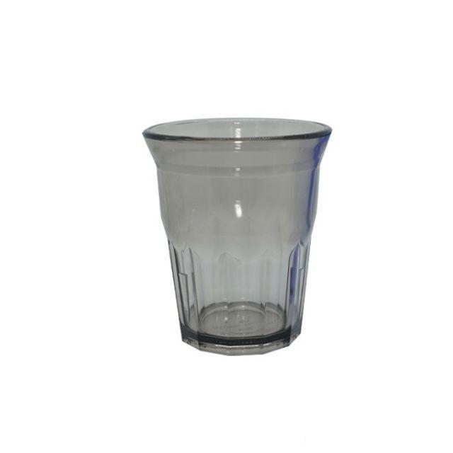 나팔컵 식당 PC컵 음료 물 차콜 250mL