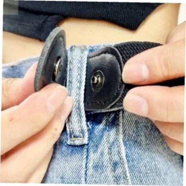 벨트상점 벨트 노버클벨트 탄성 바지리폼 노버클 바지허리조절 블랙 프리