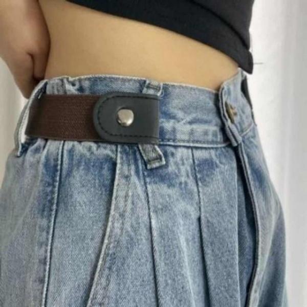 벨트상점 밴딩벨트 허리조절 허리벨트 밴드벨트 버클없는 벨트 브라운 허리띠 버클없는벨트 바지허리조절