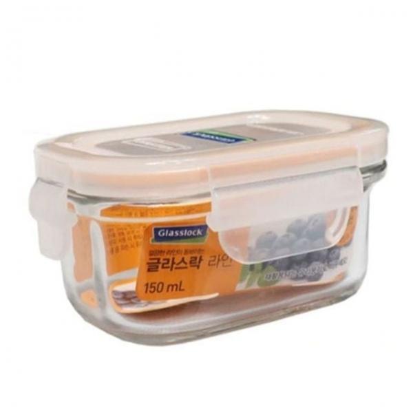 내열강화유리 종지 밀폐용기 150ml 사각 전자레인지 반찬 보관 다용도