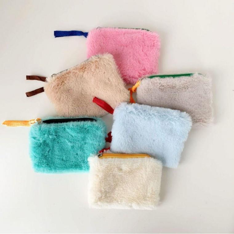 파스텔 수납 파우치 미니 카드수납 퍼 6컬러 동전지갑