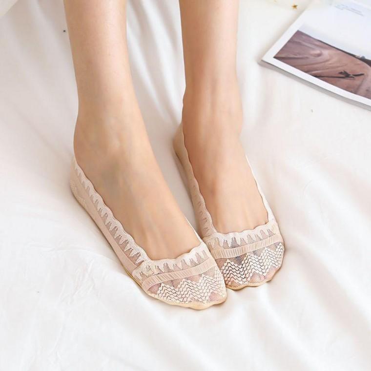 페이스삭스 레이스 덧신 구두덧신 여성 4컬러