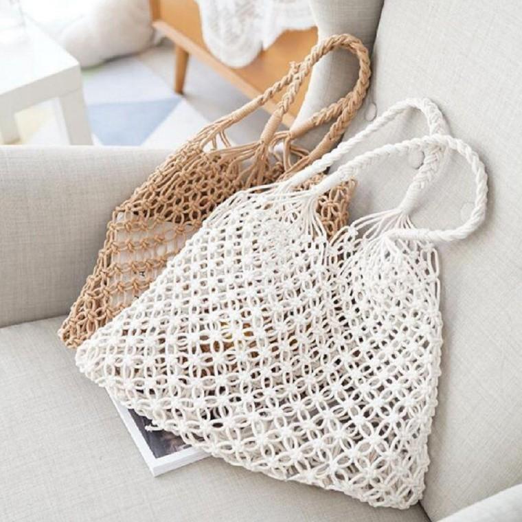 면사짜임숄더백 면사비치숄더백 비치숄더백